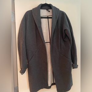 Lululemon Long Sleeve Cotton Cardigan in Dark Gray Size M